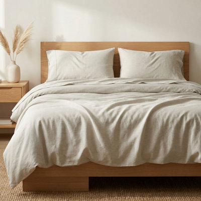 Housse de couette en lin naturel Bamboo