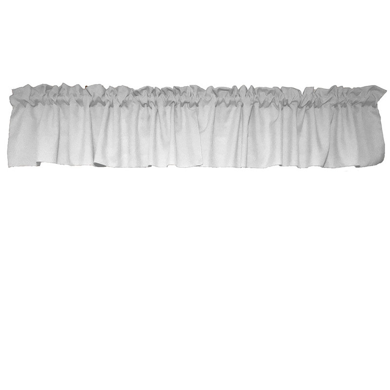 Cantonnière sur mesure l 58 po Pastorella, L 58 po x L 20 po, Blanc