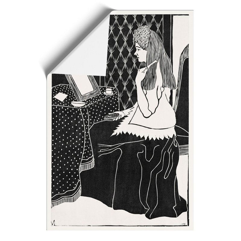 Woman at Dressing Table by Samuel de Mesquita - Frameless Print, 42cm H x 30cm W x 0.1cm D