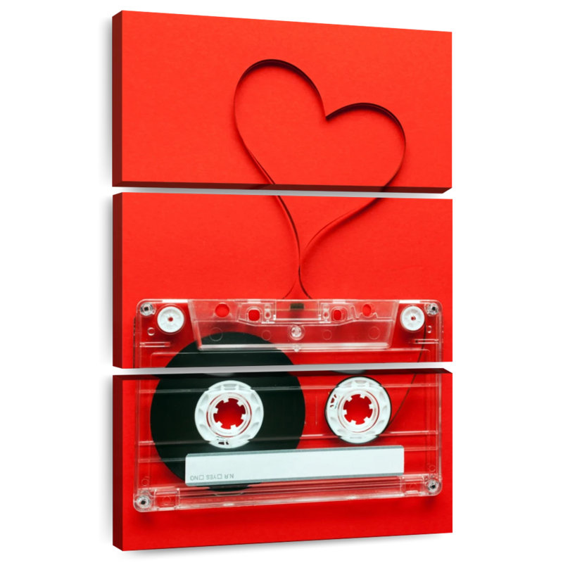 Cassette en forme de cœur Abarca, H 38 po x l 24 po