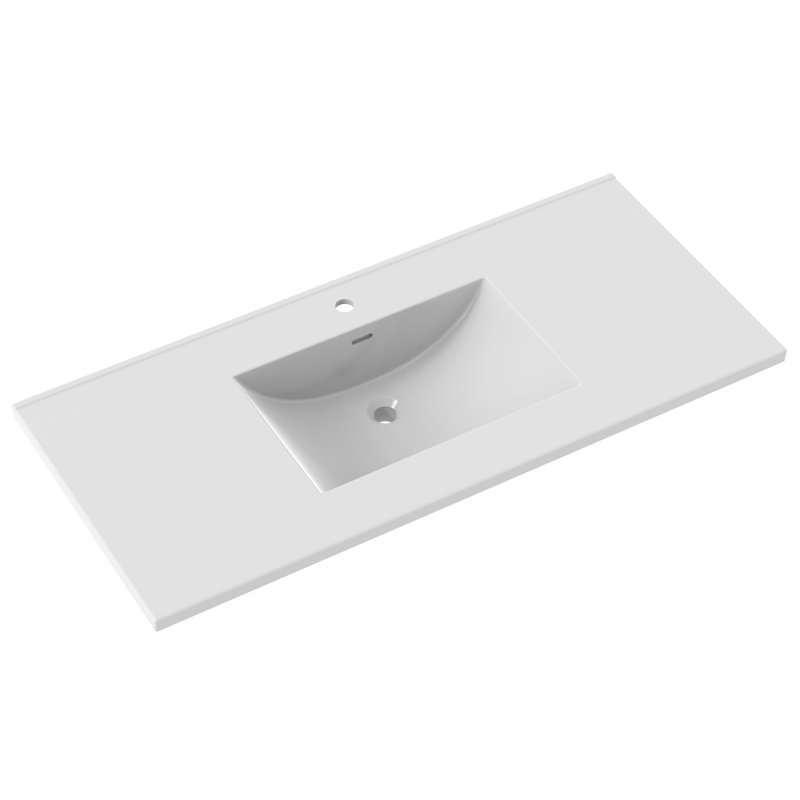 49'' Ceramic Top 3 cm thick White, Single