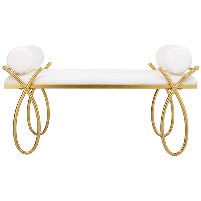 Flaxville Faux Leather Upholstered Bench