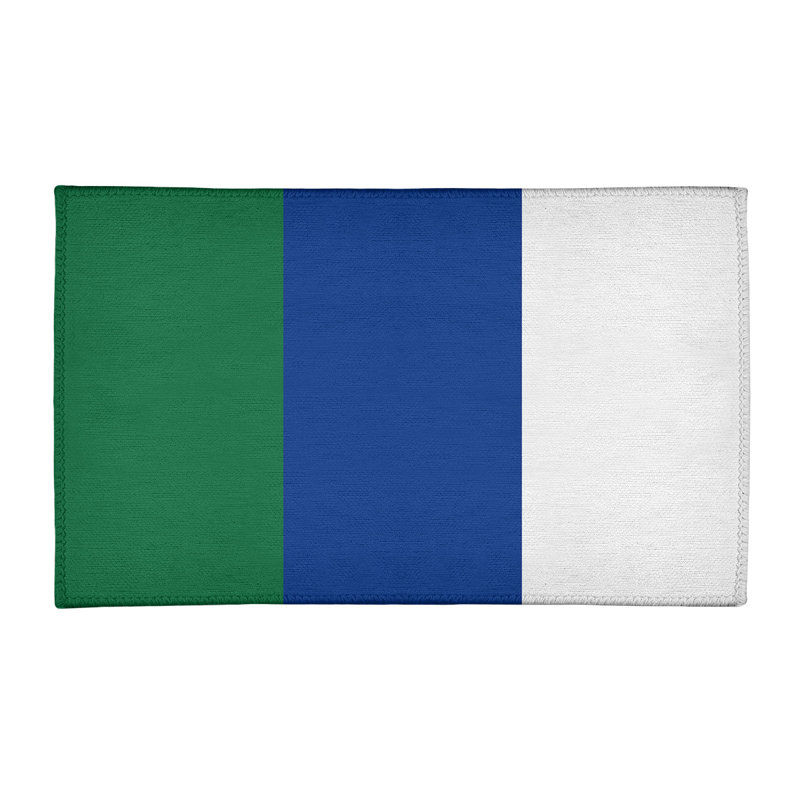 Tapis en poly à rayures de football retour seattle, Rectangle 4 pi x 6 pi