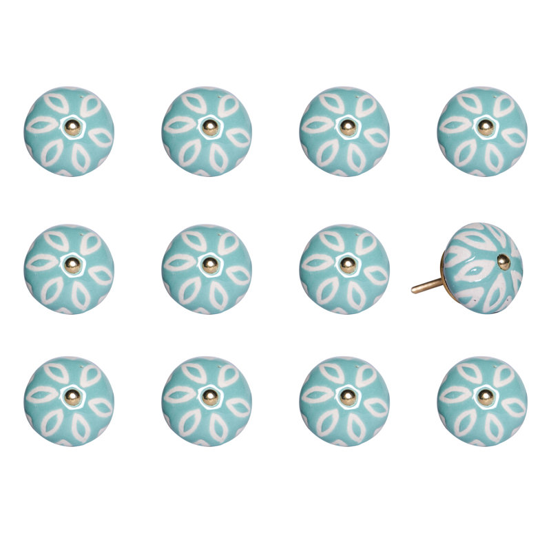 Hand Painted 1.5" Diameter Mushroom Knob Multipack
