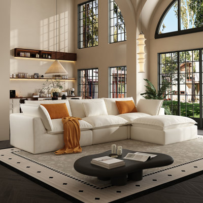 103 Inch Modular “Compression Couch, Big Comfy Cloud Couches,