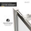 Anzzi Series 34 po X 78 po Porte de douche fixe sans cadre avec garde en verre trempé transparent-111734891