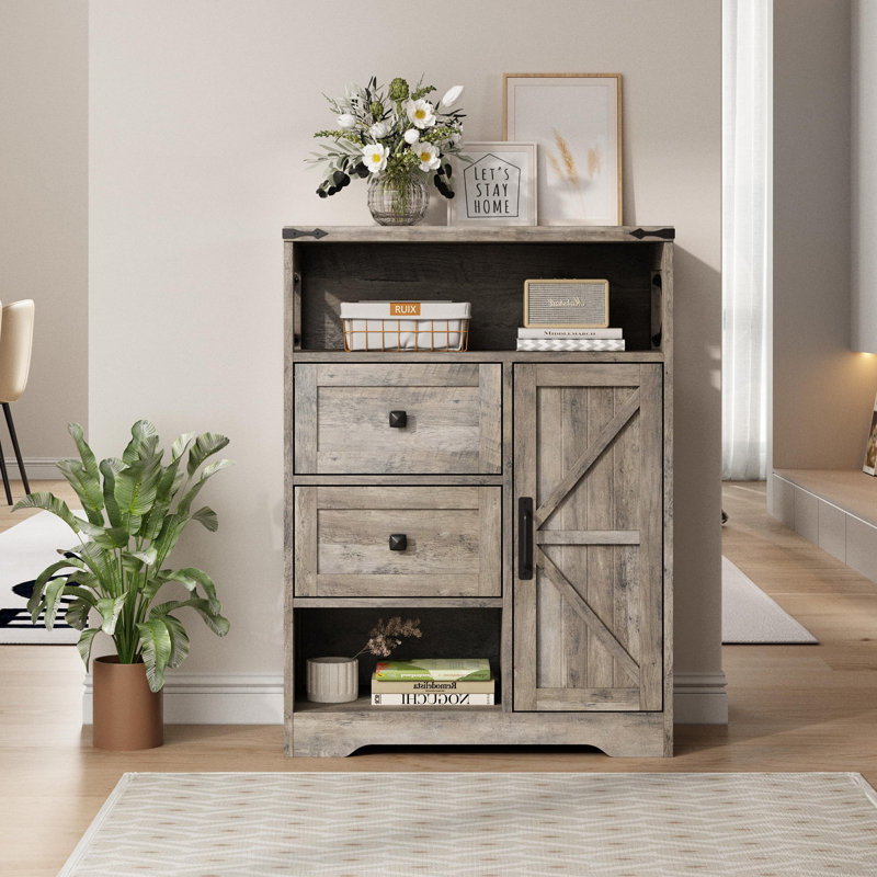 Farmhouse Storage Cabinet, Gray