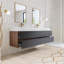 Ensemble de meuble-lavabo mural 72 po avec surface solide 72 po-433716113-433716127