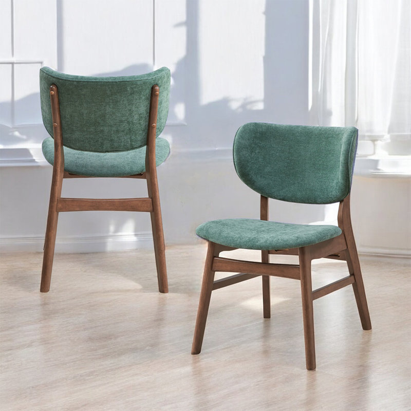 Ensemble de 2 chaises d'appoint Bevis Green