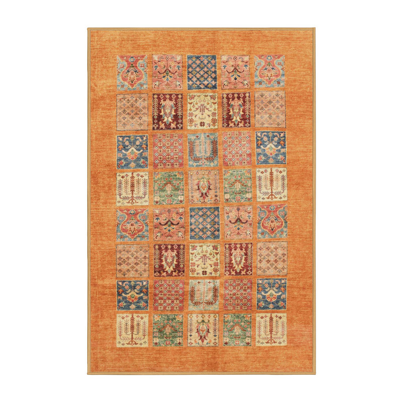 Abstract Indoor Rug, Rectangle 7' x 10'