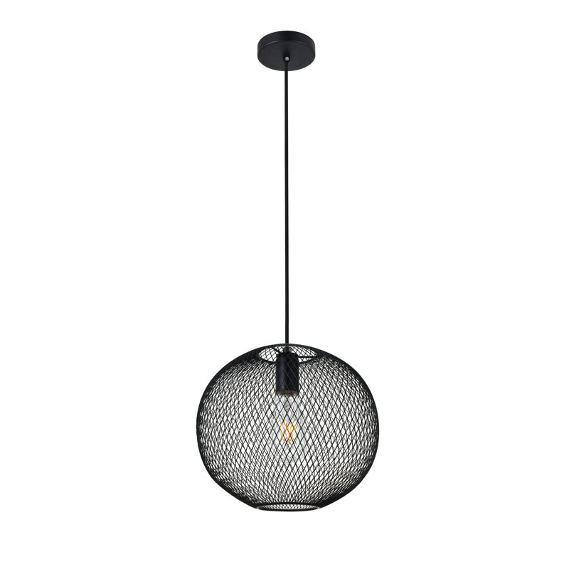 Luminaire suspendu sphère 1 lumière Paxton, H 11,6 po x l 13,2 po x P 13,2 po