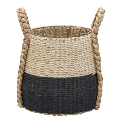 Armadi Two Tone Wicker Basket with Handles
