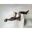 Bronze Modern Lady Sitting Holding Pot Sculpture