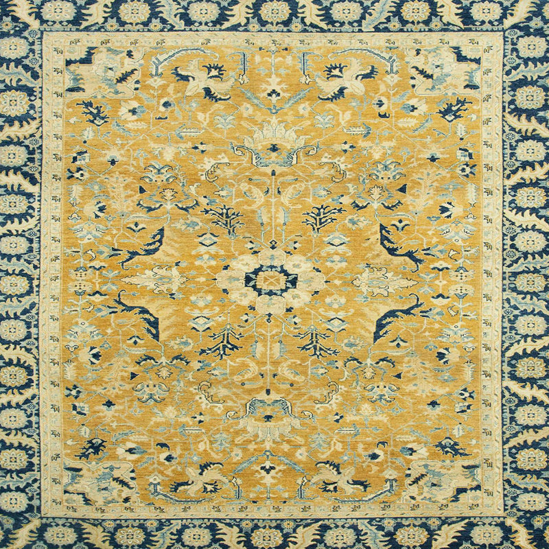 Abstract Indoor Rug, Square 7'