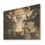 Portrait de bouvier baroque I - Vache, art mural sur bois de pin naturel-101404857