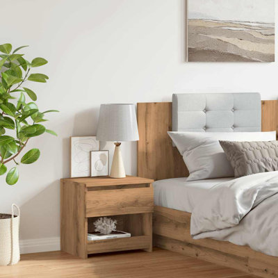 Cryal 40cm W Bedside Table