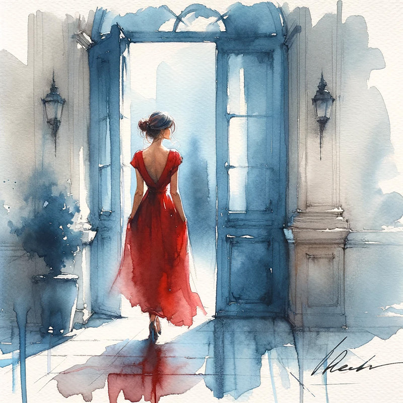 Art mural sur toile gracieuse départ gracieux, H 30 po x l 30 po x P 1,5 po