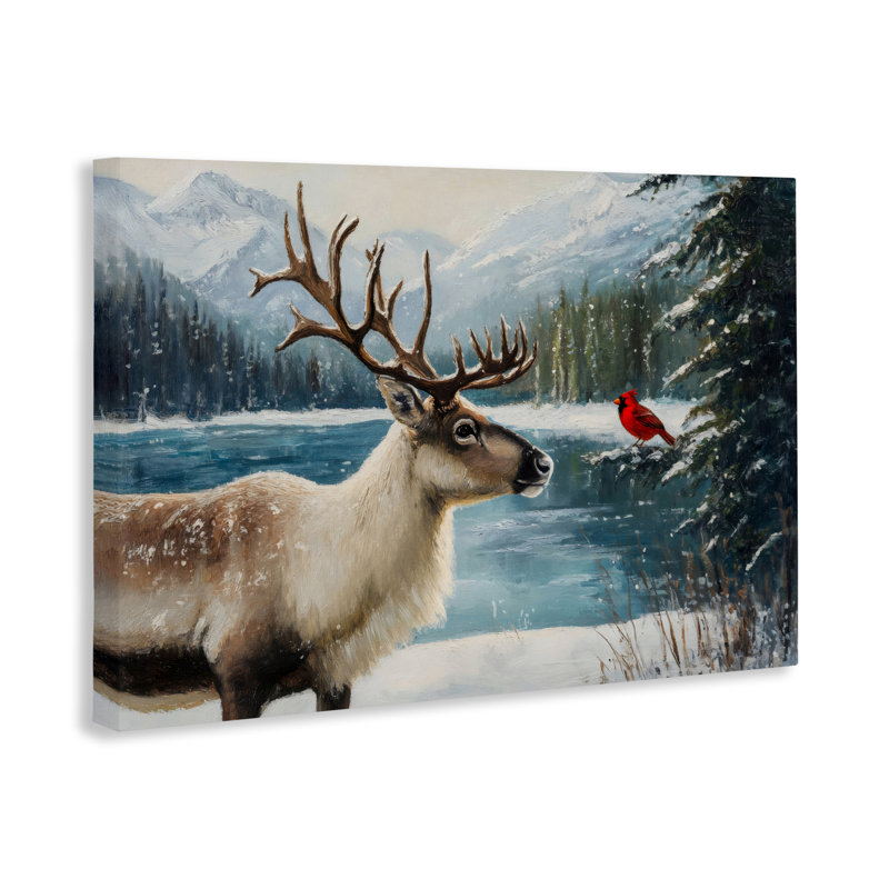 Conversation de Noël sur toile sauvage, design par Petal Prints Design