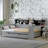 Wooden Daybed with Storage Shelves, Multi-functional Bed with Twin Size Trundle Bed and Study Desk-1522460907