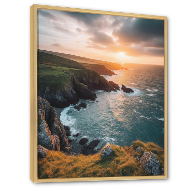 Impression sur toile Seaside Serenity I, H 32 po x l 24 po x P 1 po, Cadre naturel flottant