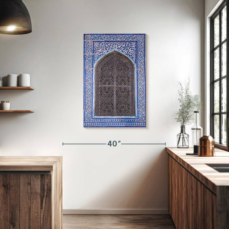 Lilie Ornate Tiled Window, 36" H x 24" W