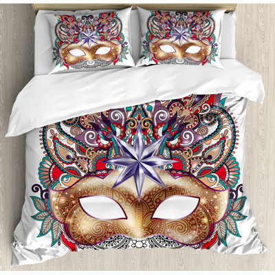 Mardi Gras Eclectic Duvet Cover