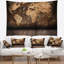 Carte vintage avec tapisserie en bois-28482589