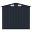 vidaXL Garden Shed 205 x 129 x 183 cm Galvanised Steel-1025003583