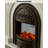 French retro solid wood carved simulated fire fireplace cabinet-392242125