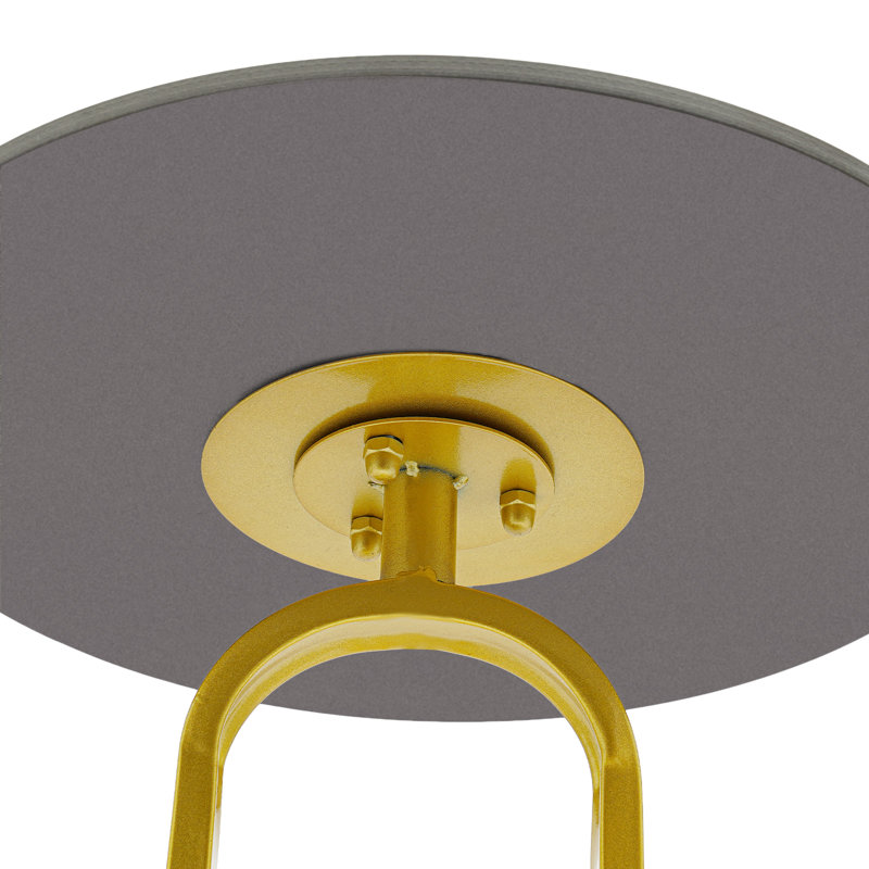 Table d'appoint 17,72 po, Noir et or
