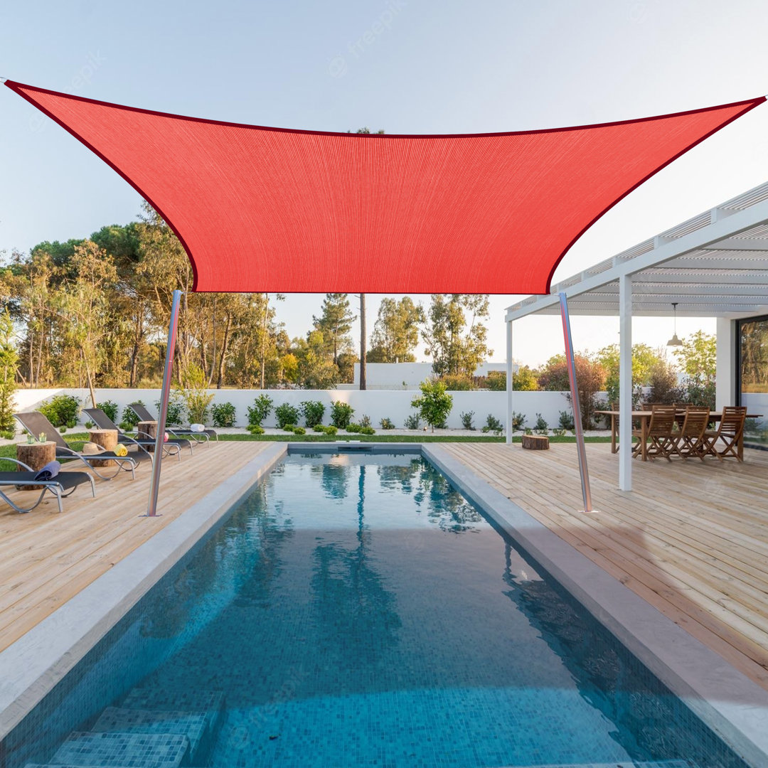10' Square Shade Sail Afternoon SunShine 
