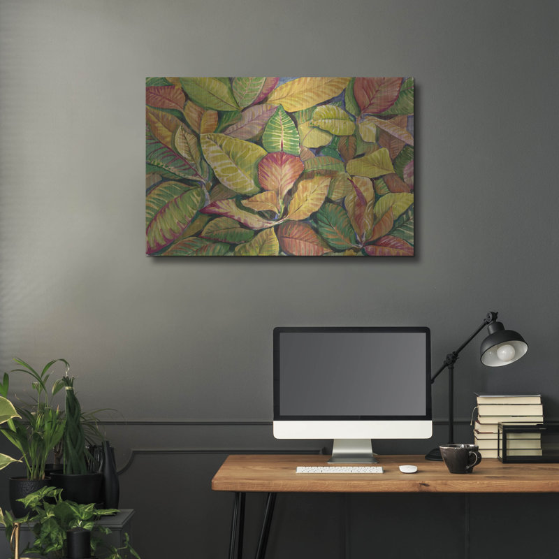 Art mural luxueux «Tropical Close Up II» par Tim O'Toole, art mural en métal, 36 po x 24 po