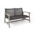 HAMPTON WOOD + WICKER LOVESEAT-1008195198