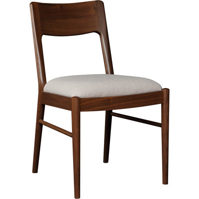 Walnut Grove 18'' H Upholstered Walnut Side Chair