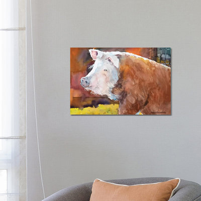 Farmers Hog 1 Piece Wrapped Canvas Painting