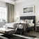 Hegg Linen Tufted Upholstered Platform Bed with Wood Slats Headboard Included