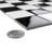 Metro Quad Checkerboard Glossy Blk and White 11-3/4" x 11-3/4" Porcelain Mosaic Floor and Wall Tile-52581213