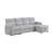 Grey Sleeper With Storage Chaise