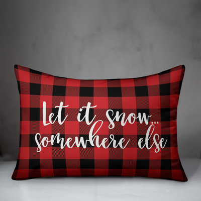 Plaid Reversible Throw Pillow