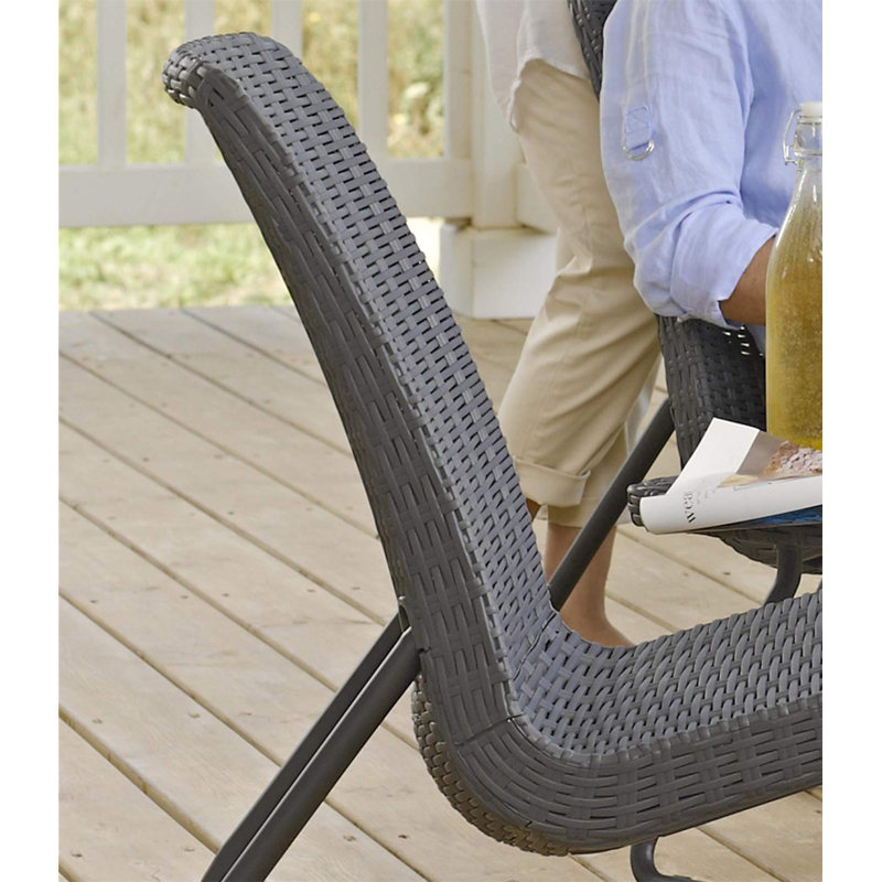 Rio Patio Set, Table And Chairs - Graphite/Grey