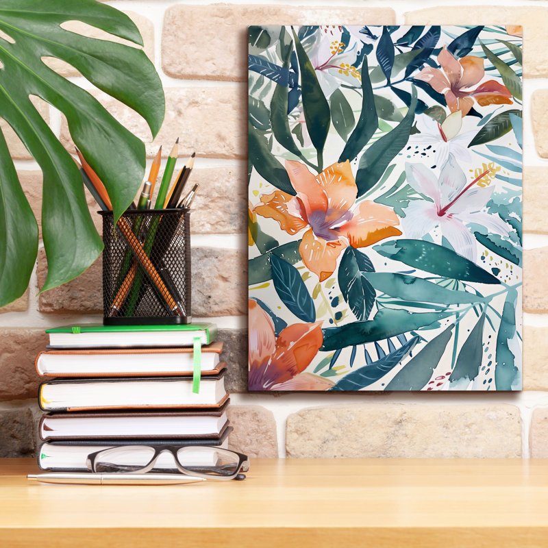 Art mural sur toile Epic Graffiti «Watercolor Floral 9» par Andreas Magnusson, H 16 po x l 12 po x P 0,75 po
