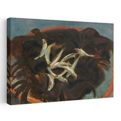 «Rustic Fish Still Life», reproduction d'art mural poisson contemporain