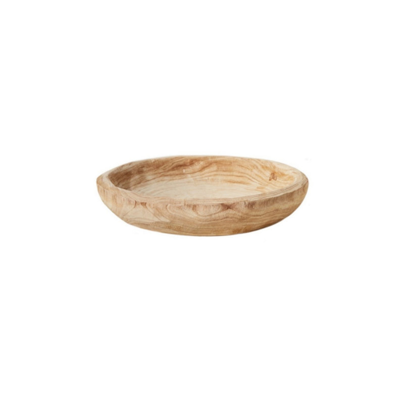 Small Natural Paulownia Wood Decorative Serving Tray