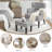 Upholstered Armchair With Ottoman-1592164171