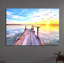 Bridge With Seagulls At Sunset by No - Wrapped Canvas Print-49671700-49671702