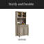 Buffet de cuisine avec huche et portes vitrées Modern Kitchen Pantry