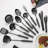 Metal Cooking Utensil Gadgets Tools Set, KitchenSet 13 Pcs for Non-Stick Cookware