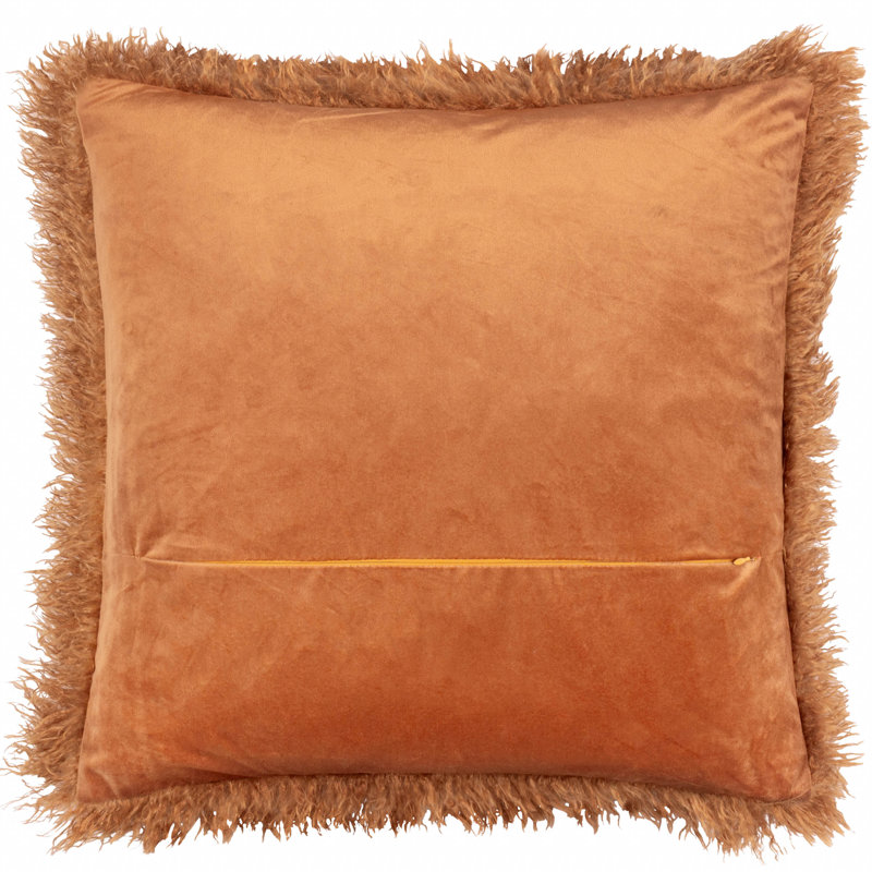 Rowan Square Throw Pillow Cover, Orange