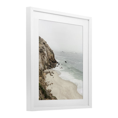 Big Sur Coast Viewpoint Framed Print Under Glass, design by Sisi and Seb
