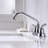 2-handle Bathroom Faucet with Drain Assembly